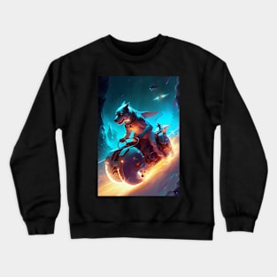 Super Dog Kart Racing Game Crewneck Sweatshirt